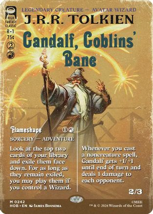 The Hobbit - (HOB-242) - Gandalf, Goblins' Bane (Borderless)