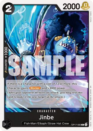 The Worlds Strongest Warriors OP17-083 Jinbe (083) (OP17-083) - Common