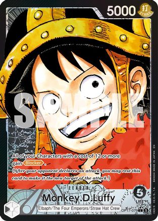 The Worlds Strongest Warriors OP17-079 Monkey.D.Luffy (079) (Alternate Art) (OP17-079) - Foil - Leader
