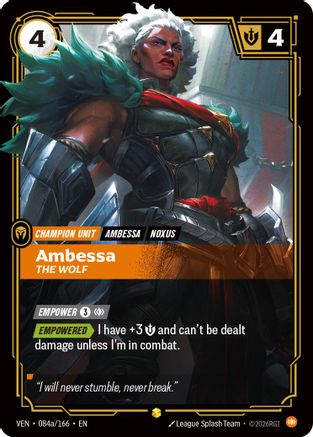 Vendetta (084a/166): Ambessa - The Wolf (Alternate Art) - Foil