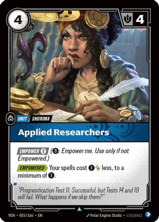 Vendetta (055/166): Applied Researchers - Foil