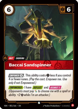 Vendetta (001/166): Baccai Sandspinner - Foil