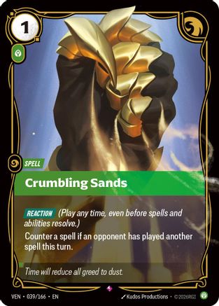 Vendetta (039/166): Crumbling Sands - Foil