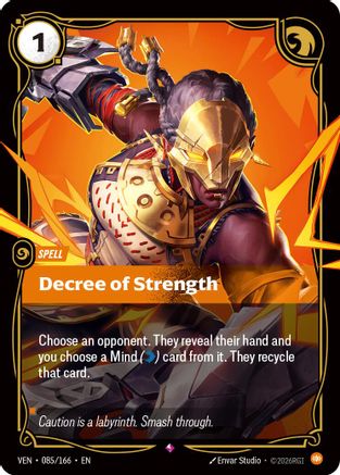 Vendetta (085/166): Decree of Strength - Foil