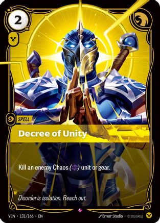 Vendetta (131/166): Decree of Unity - Foil