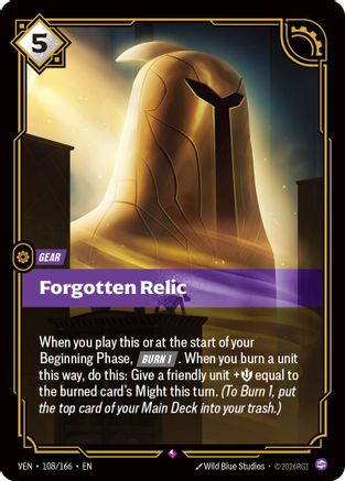 Vendetta (108/166): Forgotten Relic - Foil
