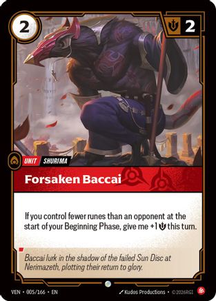 Vendetta (005/166): Forsaken Baccai - Foil
