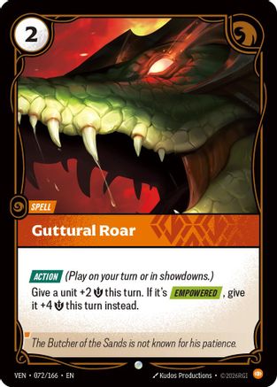 Vendetta (072/166): Guttural Roar -