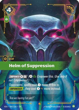 Vendetta (045/166): Helm of Suppression - Foil