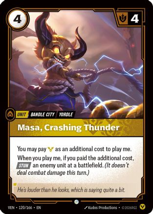 Vendetta (120/166): Masa, Crashing Thunder - Foil