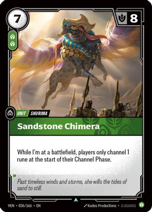Vendetta (036/166): Sandstone Chimera - Foil