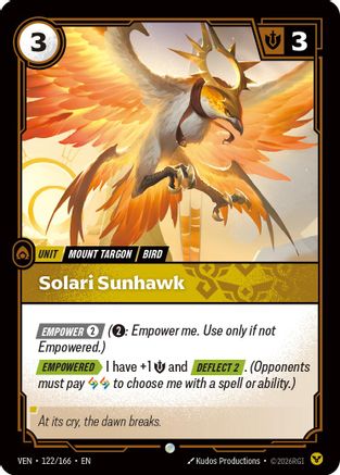 Vendetta (122/166): Solari Sunhawk -