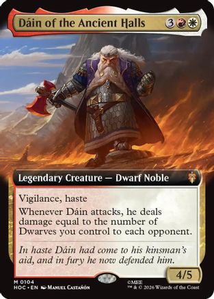The Hobbit: Eternal-Legal - (HOC-104) - Dain of the Ancient Halls (Extended Art) Foil