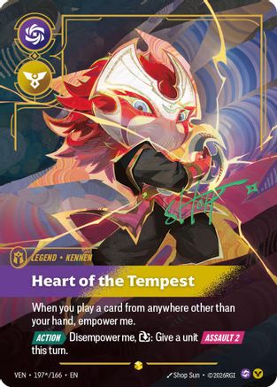 Vendetta (197*/166): Kennen - Heart of the Tempest (Signature) - Foil
