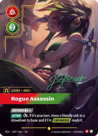 Vendetta (189*/166): Akali - Rogue Assassin (Signature) - Foil