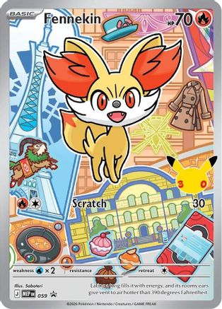 ME Mega Evolution Promo 059 Fennekin - Holofoil - Promo