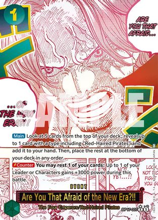 The Worlds Strongest Warriors OP17-037 Are You That Afraid of the New Era?! (Alternate Art) (OP17-037) - Foil - Rare