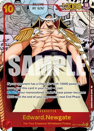 The Worlds Strongest Warriors OP17-005 Edward.Newgate (005) (Manga) (OP17-005) - Foil - Super Rare