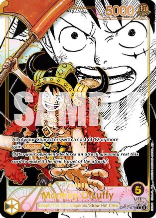 The Worlds Strongest Warriors OP17-079 Monkey.D.Luffy (079) (Super Leader Alternate Art) (OP17-079) - Foil - Leader