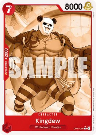 The Worlds Strongest Warriors OP17-006 Kingdew (Pandaman Art) (OP17-006) - Common