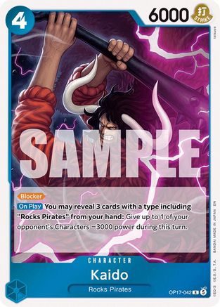The Worlds Strongest Warriors OP17-042 Kaido (042) (OP17-042) - Foil - Rare