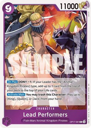 The Worlds Strongest Warriors OP17-061 Lead Performers (OP17-061) - Foil - Rare