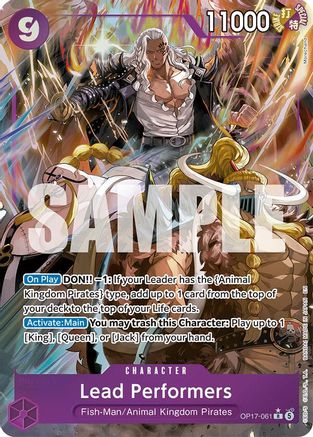 The Worlds Strongest Warriors OP17-061 Lead Performers (Alternate Art) (OP17-061) - Foil - Rare