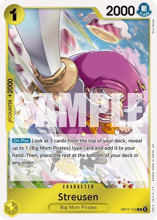 The Worlds Strongest Warriors OP17-113 Streusen (113) (OP17-113) - Foil - Rare