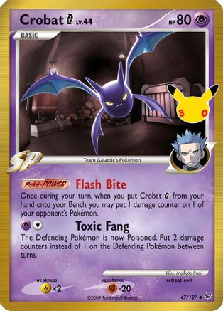 ME 30th Celebration Classic Collection 047/127 Crobat G - Holofoil - Classic Collection