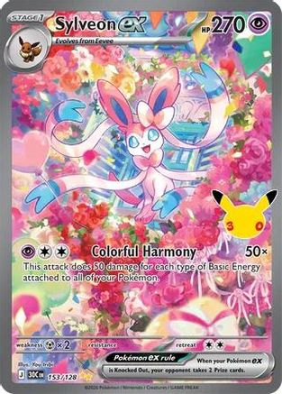ME 30th Celebration 153/128 Sylveon ex - Holofoil - Special Illustration Rare
