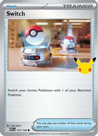 ME 30th Celebration 127/128 Switch - Holofoil - Common