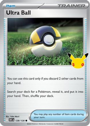 ME 30th Celebration 128/128 Ultra Ball - Holofoil - Common