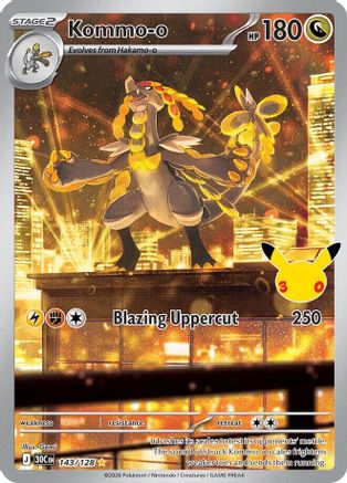 ME 30th Celebration 143/128 Kommo - Holofoil - Illustration Rare