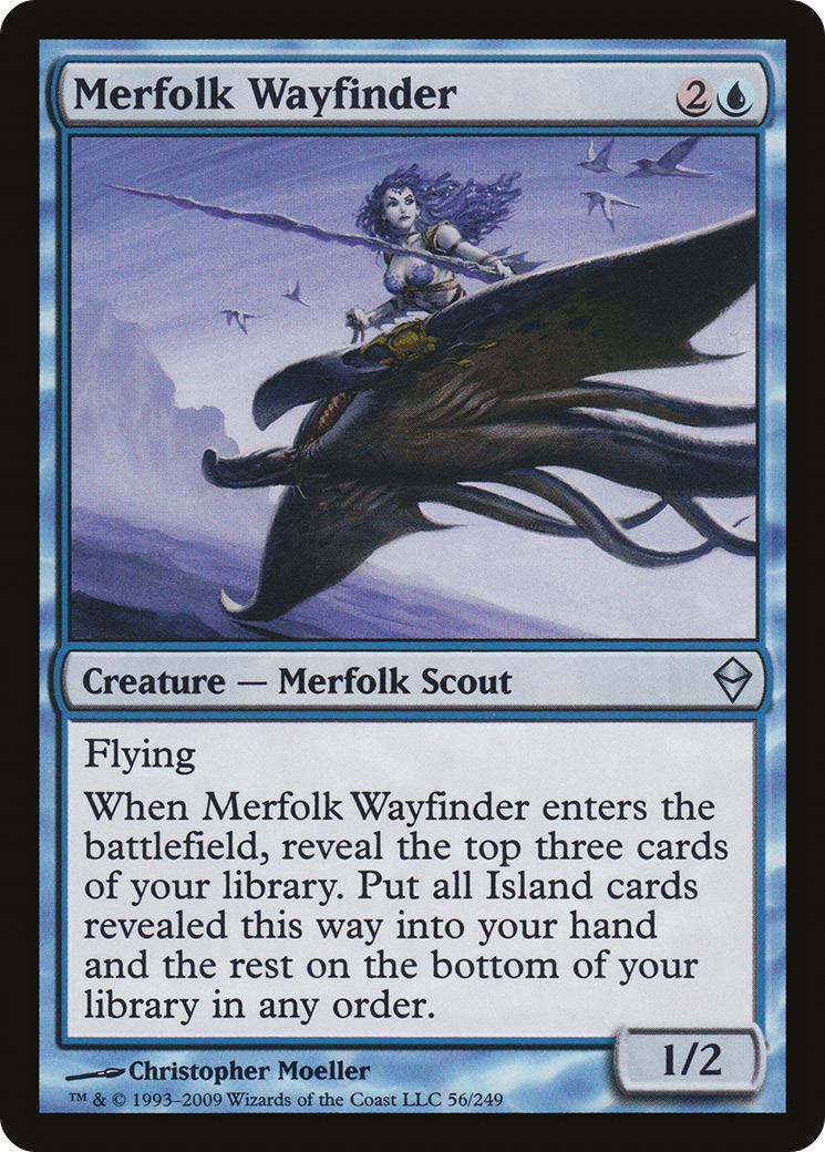 Zendikar - (ZEN-056) - Merfolk Wayfinder Foil