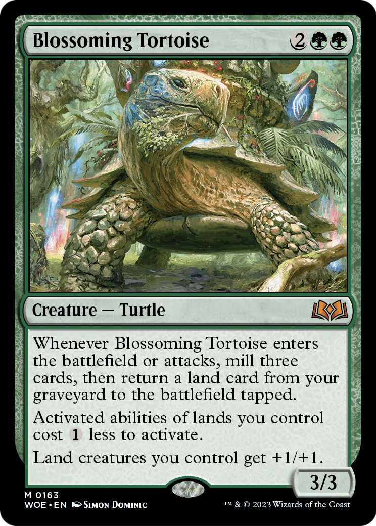 Wilds of Eldraine - (WOE-163) - Blossoming Tortoise