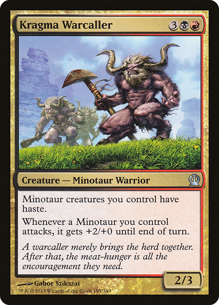 Theros - (THS-195) - Kragma Warcaller Foil
