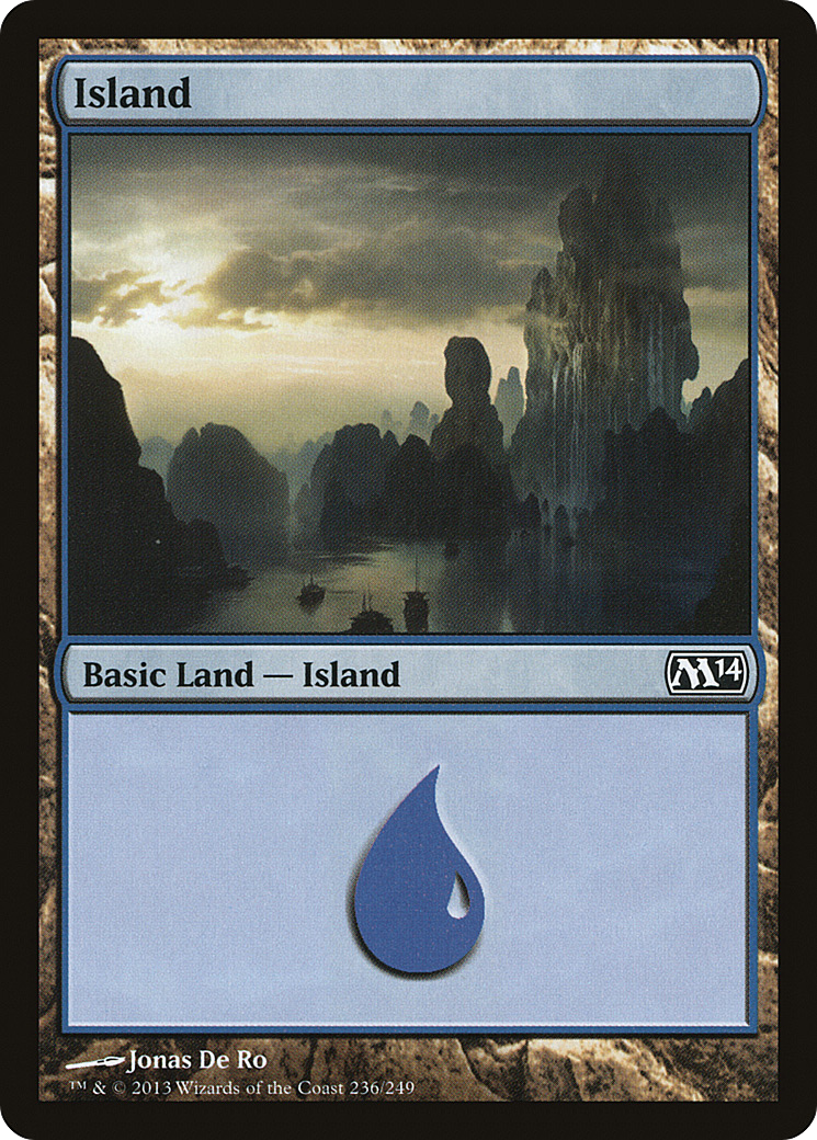Magic 2014 - (M14-236) - Island (236) Foil