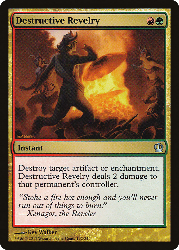 Theros - (THS-192) - Destructive Revelry Foil
