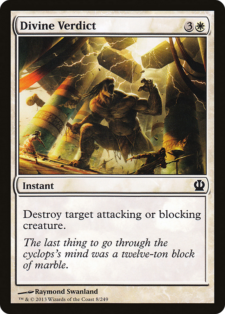 Theros - (THS-008) - Divine Verdict Foil