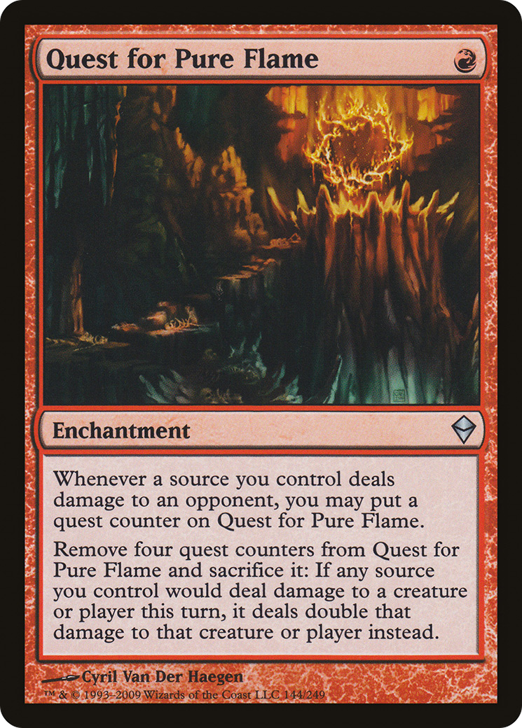 Zendikar - (ZEN-144) - Quest for Pure Flame Foil