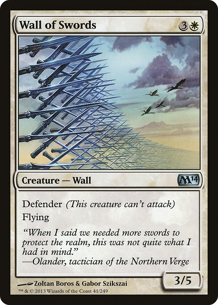 Magic 2014 - (M14-041) - Wall of Swords Foil