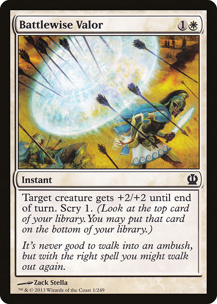 Theros - (THS-001) - Battlewise Valor Foil