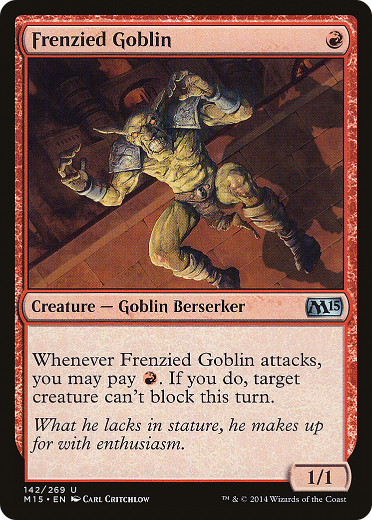 Magic 2015 - (M15-142) - Frenzied Goblin Foil
