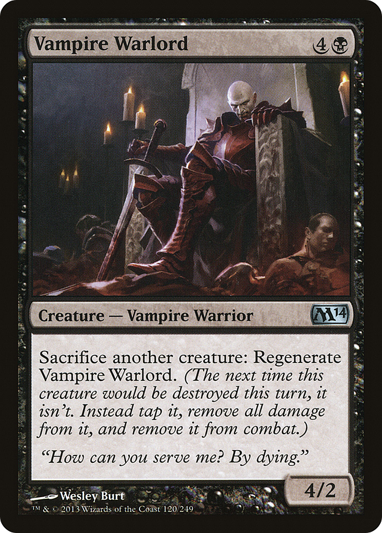 Magic 2014 - (M14-120) - Vampire Warlord Foil