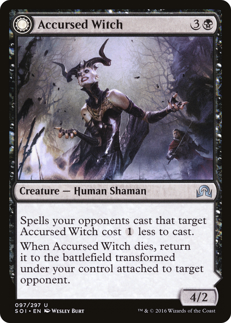 Shadows over Innistrad - (SOI-097) - Accursed Witch: (Double Faced Transform) Foil