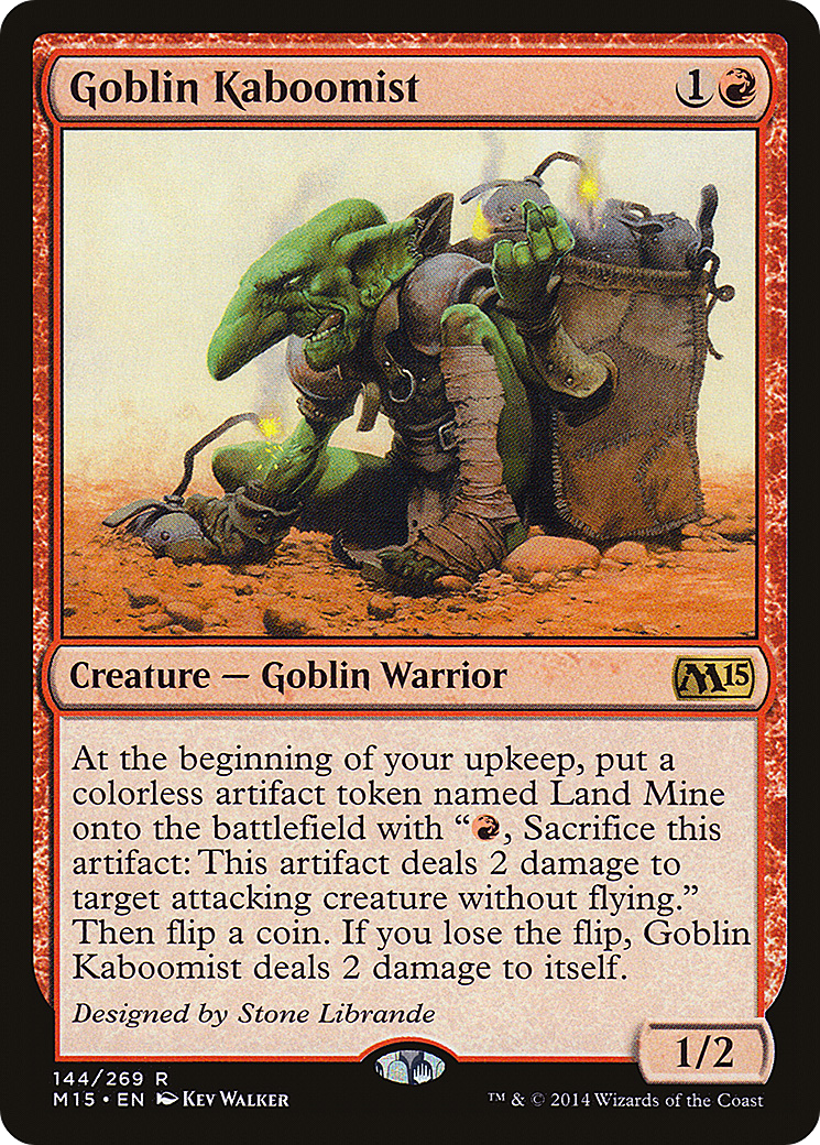 Magic 2015 - (M15-144) - Goblin Kaboomist Foil