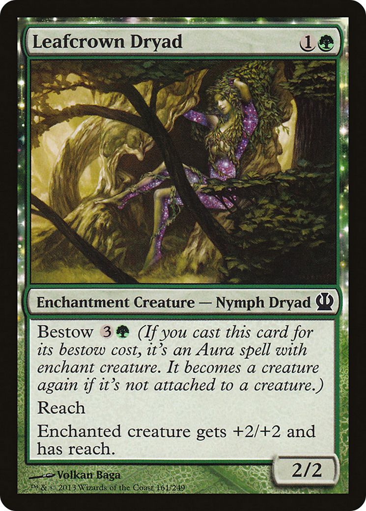 Theros - (THS-161) - Leafcrown Dryad: (enchantment)