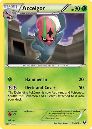 Dark Explorers 011 Accelgor - Reverse Holofoil - Rare