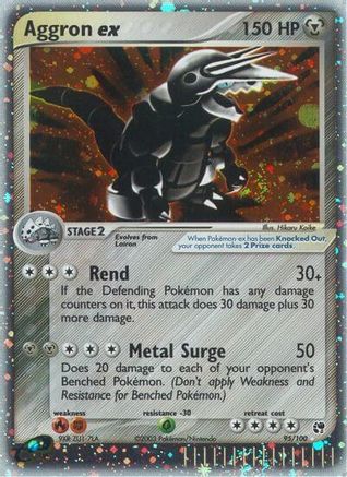 Sandstorm Aggron ex - Holofoil - Ultra Rare