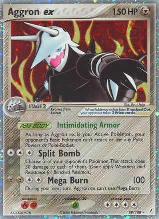 Crystal Guardians 089/100 Aggron ex - Holofoil - Ultra Rare